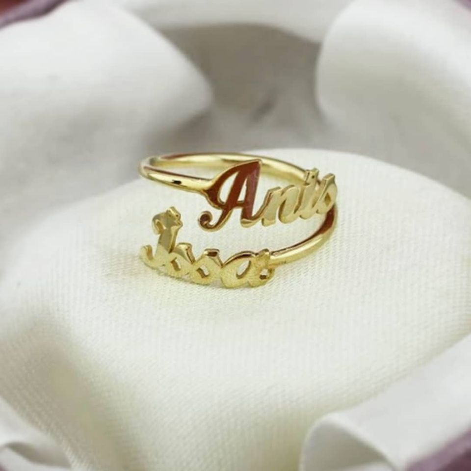 isimli yüzük | VoVeBoX