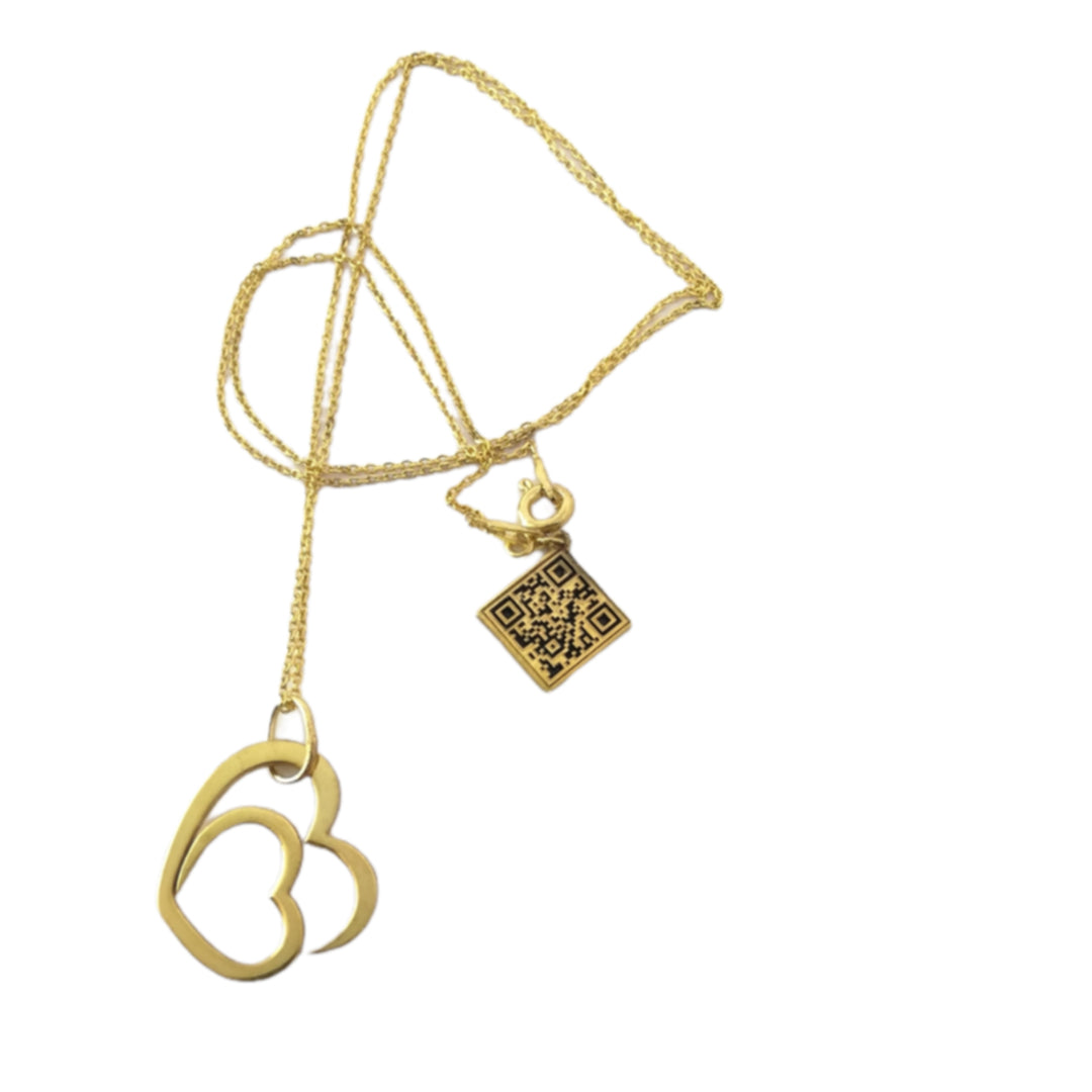 Anne Şiiri Kolye, Anneler Günü Hediyesi Kare Kodlu Şiir Kolye