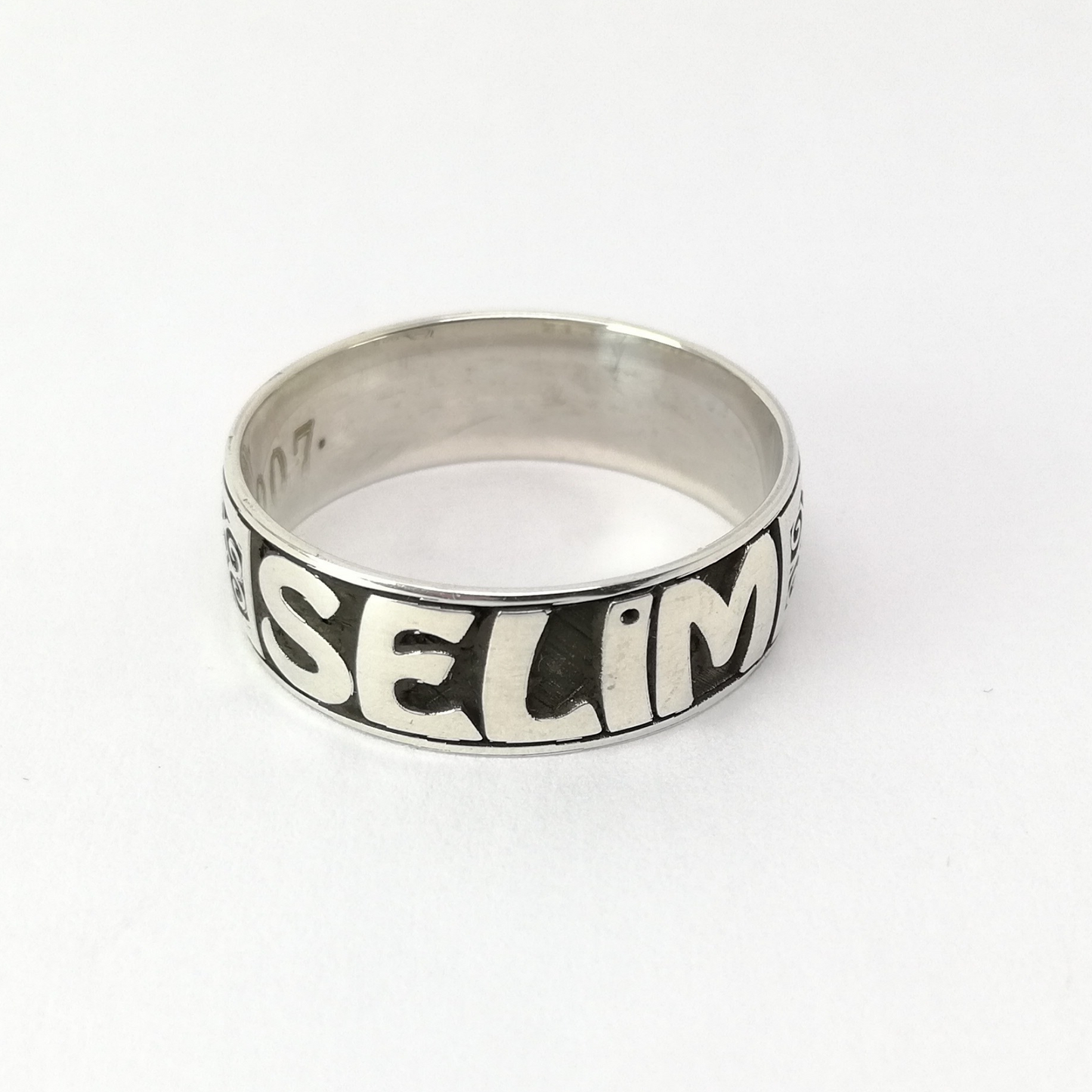 isimli yüzük, desenli isimli Alyans | VoVeBoX | Gümüşten Gümüş