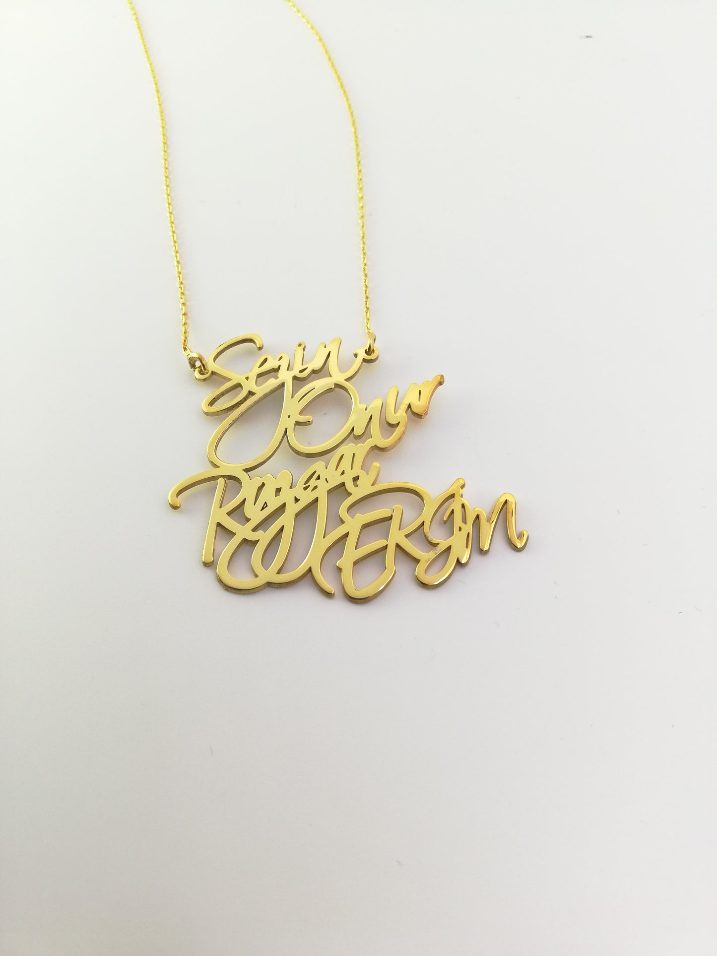 Kolyeler, Dört isimli Aile Kolyesi | VoVeBoX | Gümüşten Gümüş