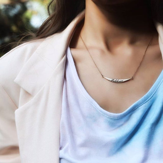 isimli Kolye, Ay Kolye | VoVeBoX | Gümüşten Gümüş