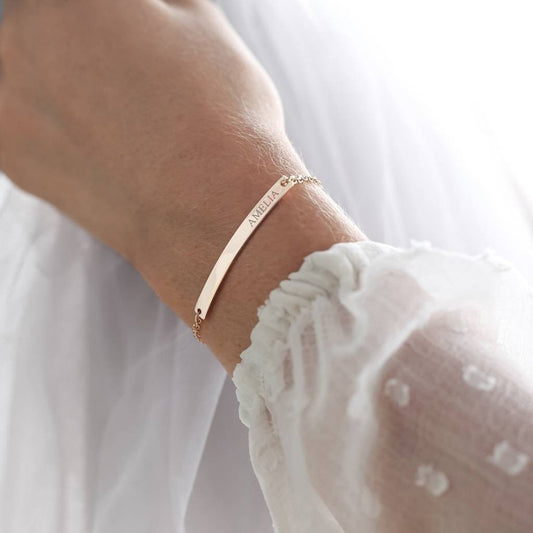 Bileklikler, Bar Plaka Bileklik | VoVeBoX | Gümüşten Gümüş