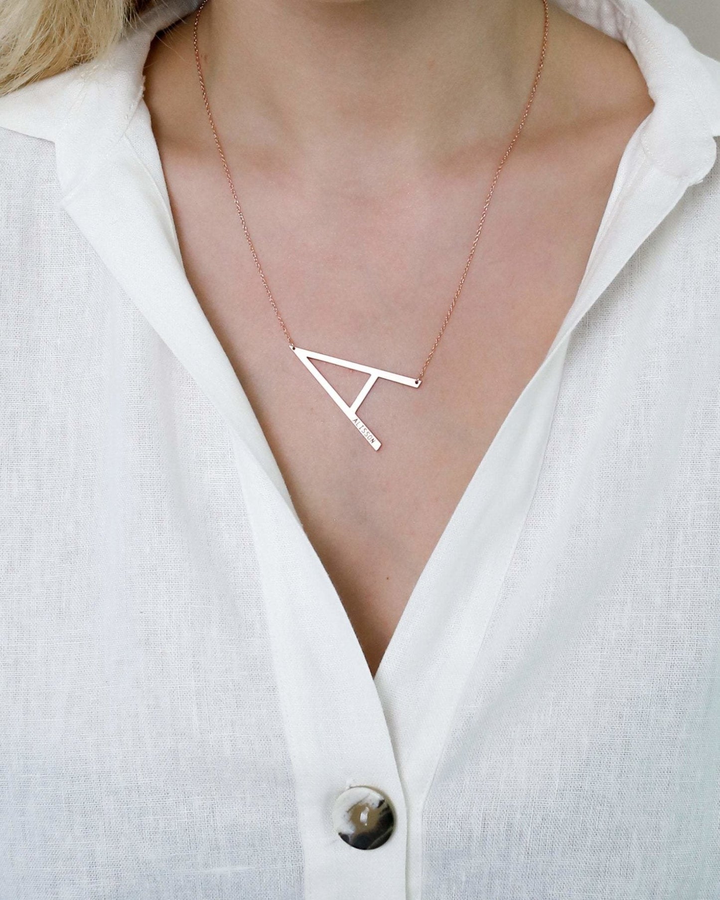 Harfli Kolye, Büyük Harf Kolye | VoVeBoX | Gümüşten Gümüş