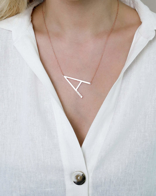 Harfli Kolye, Büyük Harf Kolye | VoVeBoX | Gümüşten Gümüş