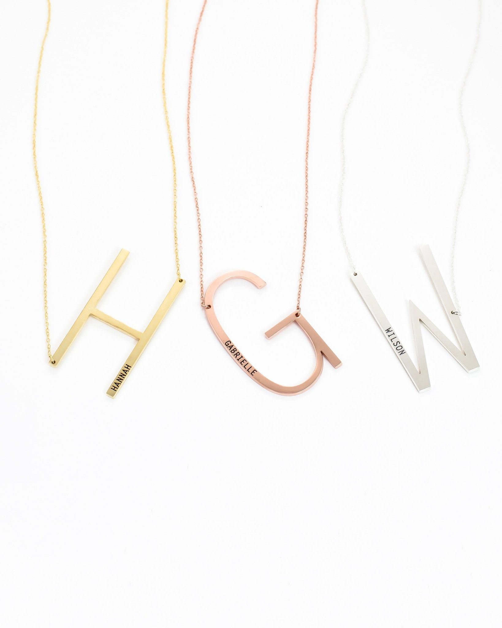 Harfli Kolye, Büyük Harf Kolye | VoVeBoX | Gümüşten Gümüş