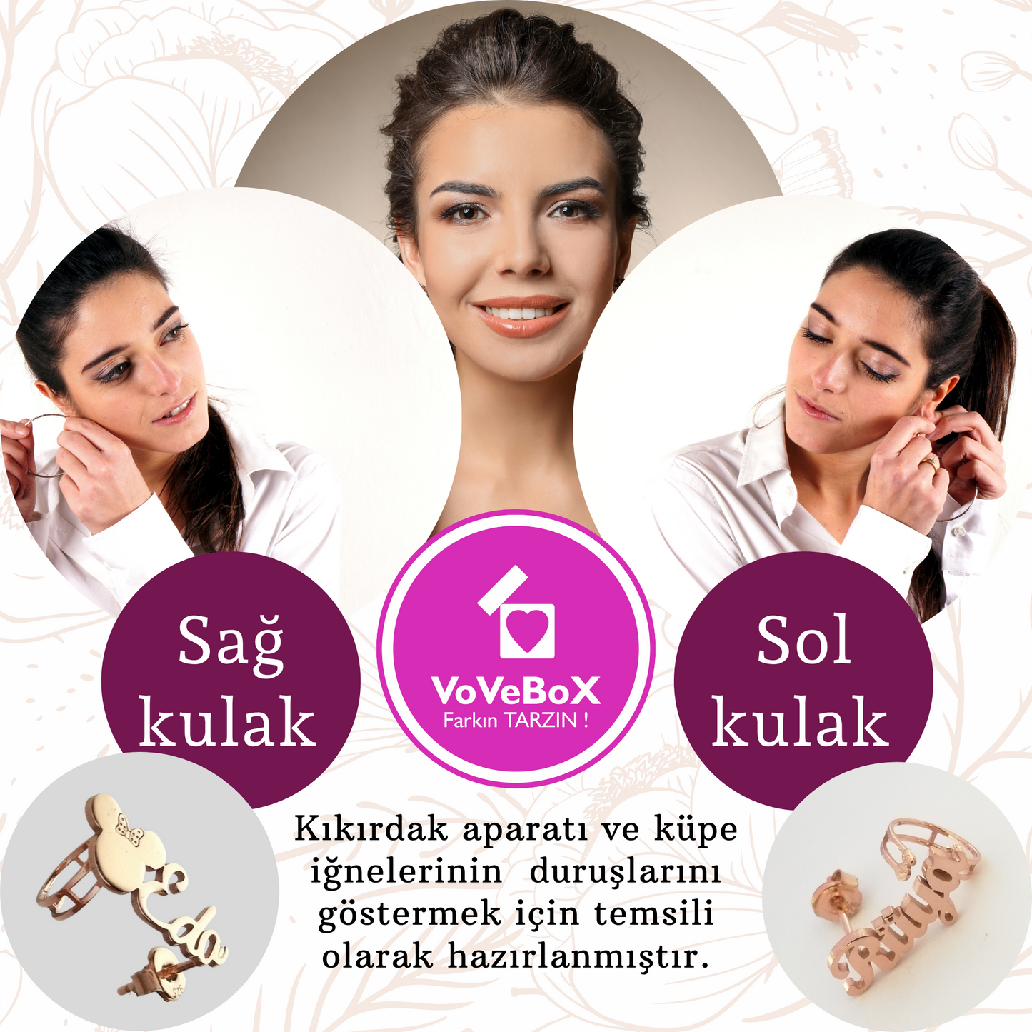 İsimli Çocuk Küpesi, isimli çocuk küpesi, çocuk küpe